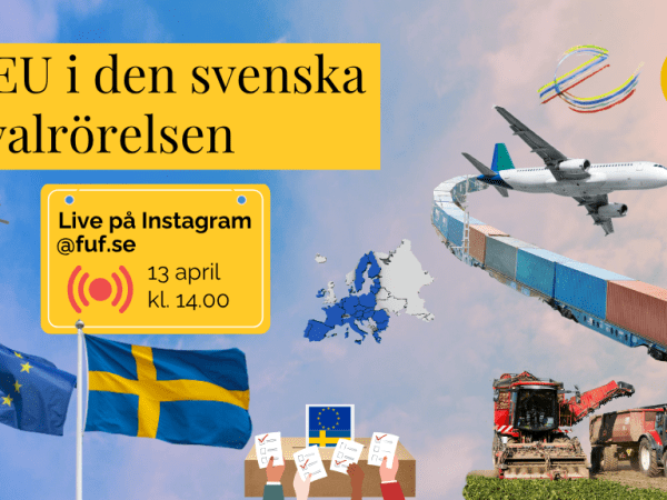Instagram Live med FuF: EU I den svenska valrörelsen